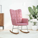 vidaXL rózsaszín bársony hintaszék