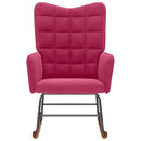 vidaXL bordó bársony hintaszék