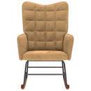 vidaXL barna bársony hintaszék