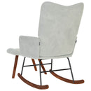 vidaXL világosszürke bársony hintaszék ülőkével