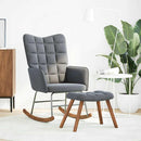 vidaXL sötétszürke bársony hintaszék ülőkével