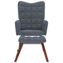 vidaXL sötétszürke bársony hintaszék ülőkével