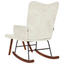 vidaXL krémszínű bársony hintaszék ülőkével