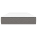 vidaXL sötétszürke szövet zsebrugós matrac gyerekeknek 80 x 160 cm