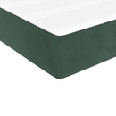 vidaXL sötétzöld bársony zsebrugós ágymatrac közepes keménységű 90x210x20 cm