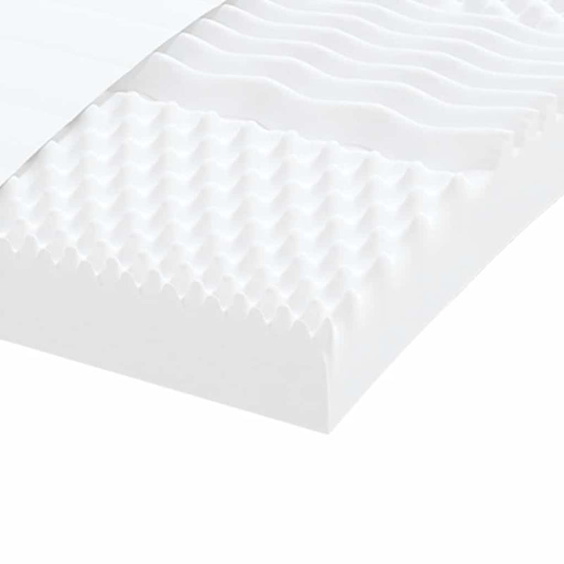 vidaXL fehér 7 zónás 20 ILD keménységű habmatrac 180 x 210 cm
