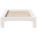vidaXL fehér tömör fenyőfa ágy matrac nélkül 100 x 200 cm