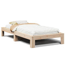 vidaXL tömör fenyőfa ágy matrac nélkül 90 x 200 cm