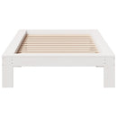 vidaXL fehér tömör fenyőfa ágy matrac nélkül 90 x 200 cm