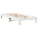 vidaXL fehér tömör fenyőfa ágykeret matrac nélkül 90 x 190 cm