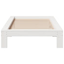 vidaXL fehér tömör fenyőfa ágykeret matrac nélkül 90 x 190 cm