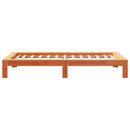vidaXL viaszbarna tömör fenyőfa ágy matrac nélkül 90 x 190 cm