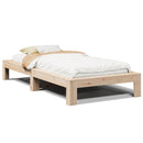 vidaXL tömör fenyőfa ágy matrac nélkül 75 x 190 cm