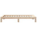 vidaXL tömör fenyőfa ágy matrac nélkül 75 x 190 cm