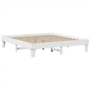 vidaXL fehér tömör fenyőfa ágy matrac nélkül 200 x 200 cm