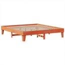vidaXL viaszbarna tömör fenyőfa ágy matrac nélkül 200 x 200 cm