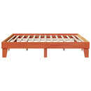 vidaXL viaszbarna tömör fenyőfa ágy matrac nélkül 200 x 200 cm