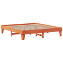 vidaXL viaszbarna tömör fenyőfa ágy matrac nélkül 200 x 200 cm