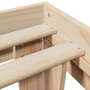 vidaXL tömör fenyőfa ágy matrac nélkül 180 x 200 cm