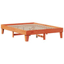 vidaXL viaszbarna tömör fenyőfa ágy matrac nélkül 150 x 200 cm