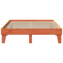 vidaXL viaszbarna tömör fenyőfa ágy matrac nélkül 150 x 200 cm