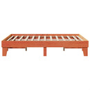 vidaXL viaszbarna tömör fenyőfa ágy matrac nélkül 150 x 200 cm