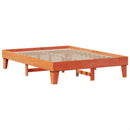 vidaXL viaszbarna tömör fenyőfa ágy matrac nélkül 150 x 200 cm
