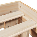 vidaXL tömör fenyőfa ágy matrac nélkül 140 x 200 cm