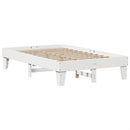 vidaXL fehér tömör fenyőfa ágy matrac nélkül 120 x 200 cm