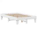 vidaXL fehér tömör fenyőfa ágy matrac nélkül 120 x 200 cm