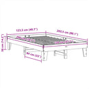 vidaXL fehér tömör fenyőfa ágy matrac nélkül 120 x 200 cm