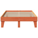vidaXL viaszbarna tömör fenyőfa ágy matrac nélkül 120 x 200 cm