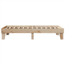 vidaXL tömör fenyőfa ágy matrac nélkül 100 x 200 cm