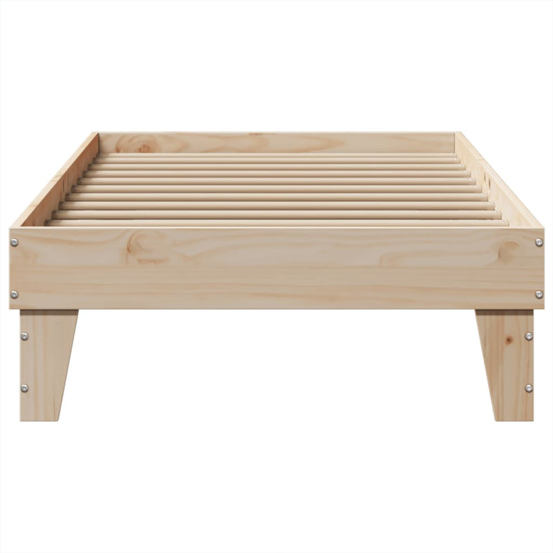 vidaXL tömör fenyőfa ágy matrac nélkül 90 x 200 cm