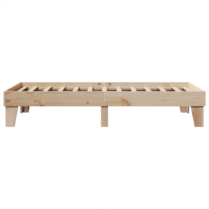 vidaXL tömör fenyőfa ágy matrac nélkül 90 x 200 cm