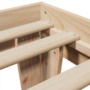 vidaXL tömör fenyőfa ágy matrac nélkül 90 x 200 cm