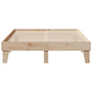 vidaXL tömör fenyőfa ágy matrac nélkül 140 x 190 cm