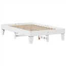 vidaXL fehér tömör fenyőfa ágy matrac nélkül 135 x 190 cm