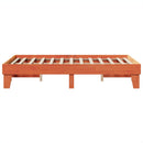 vidaXL viaszbarna tömör fenyőfa ágy matrac nélkül 135 x 190 cm