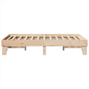 vidaXL tömör fenyőfa ágy matrac nélkül 120 x 190 cm