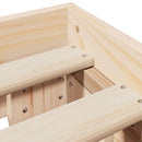 vidaXL tömör fenyőfa ágy matrac nélkül 120 x 190 cm