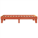 vidaXL viaszbarna tömör fenyőfa ágy matrac nélkül 75 x 190 cm
