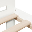 vidaXL fehér tömör fenyőfa ágy matrac nélkül 200 x 200 cm