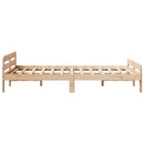 vidaXL tömör fenyőfa ágy matrac nélkül 120 x 190 cm