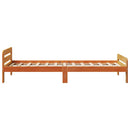 vidaXL viaszbarna tömör fenyőfa ágy matrac nélkül 75 x 190 cm