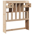 vidaXL tömör fenyőfa fejtámla tárolóval 75 cm