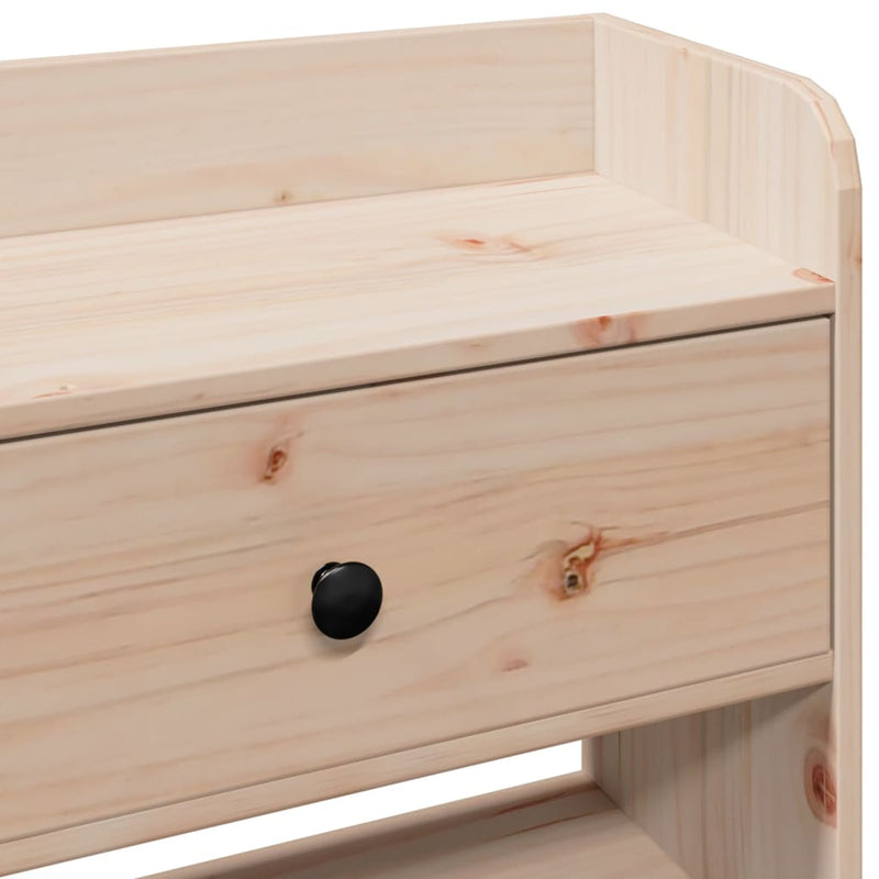 vidaXL tömör fenyőfa fejtámla tárolóval 75 cm