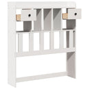 vidaXL fehér tömör fenyőfa fejtámla tárolóval 75 cm