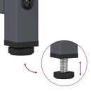 vidaXL antracit hidegen hengerelt acél éjjeliszekrény 36x39x60,5 cm