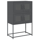 vidaXL Highboard antracit 68x39x107 cm Acél